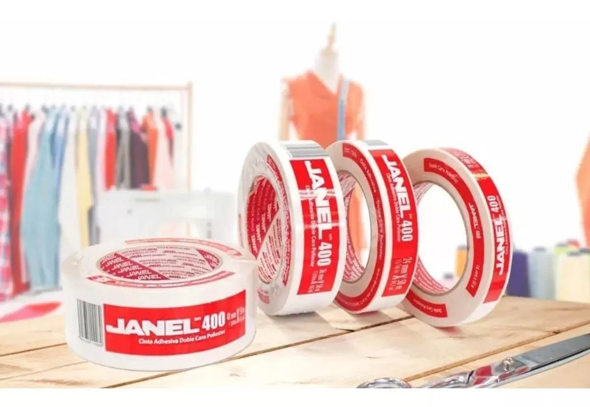 Cinta Adhesiva Doble Cara 400 Poliester 12mm X 50m Janel - Janel - empaque