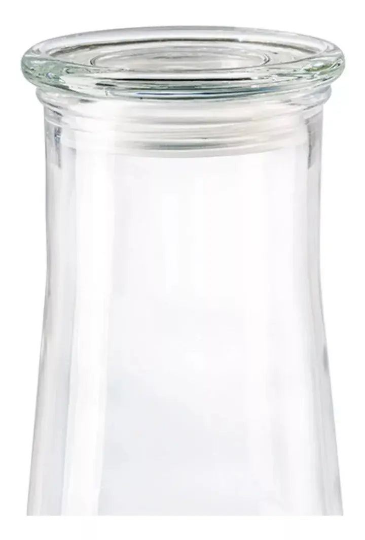 Envase Brocal Tapa Contenedor Frasco Vidrio Cristal 1.2 Lt - Vittori - vista trasera