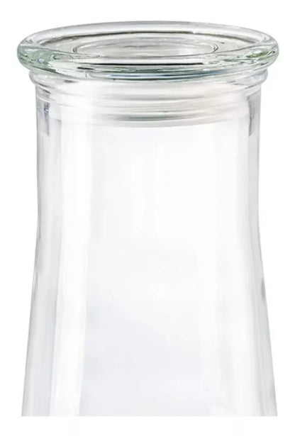Envase Brocal Tapa Contenedor Frasco Vidrio Cristal 1.2 Lt - Vittori - vista trasera