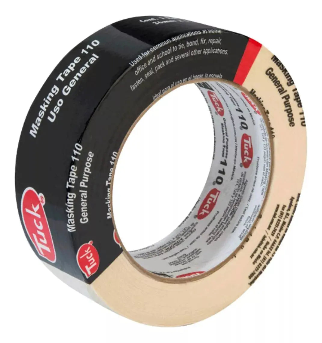 Cinta Masking Tape Uso General Tuck 36mm X 50m Modelo 110 - Tuck