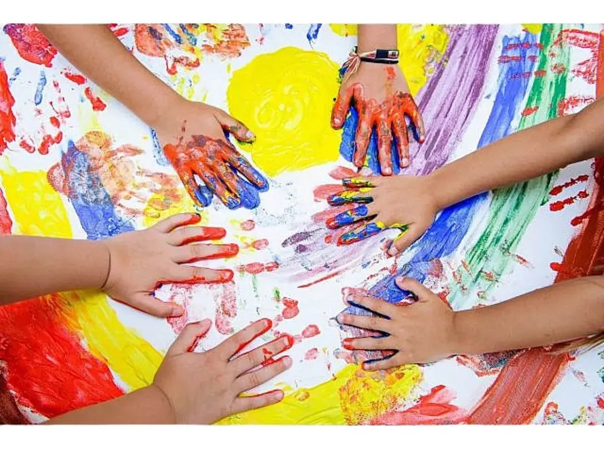 6 Pinturas Digital 25ml Pelikan Colores Escolar Dedos Niños - Pelikan