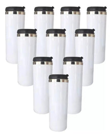 10 Vasos Termos Color Make Sublimacion Sublimar Acero 450 ml Elegir Color Blanco - ColorMake