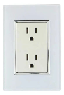 Placa Venecia Sanelec Blanco Doble Contacto 4474 - Sanelec