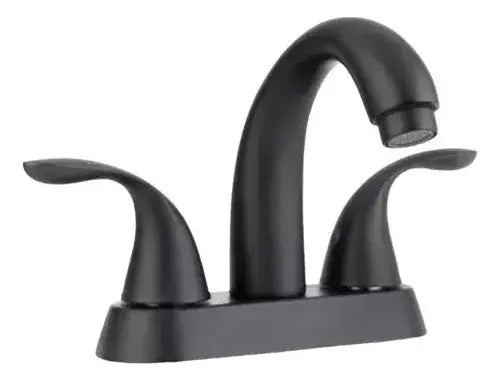Mezcladora Lavabo Meer Baño Negro Mate Acero Inox 1/4 Vuelta - CNX