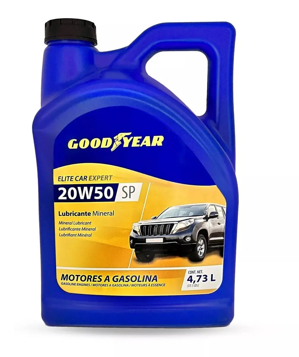 Aceite Mineral Lubricante Motor Goodyear 4.73 L Elegir Tipo 20W50 - Goodyear - vista lateral