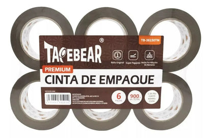 1pz Cinta Canela Empaque Tapebear 150m 48mm Embalaje Rollo - TapeBear - vista lateral