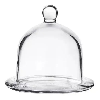 Juego 6 Bombonera Campana De Vidrio Dulcero Tapa Pastel 12cm - Vittori