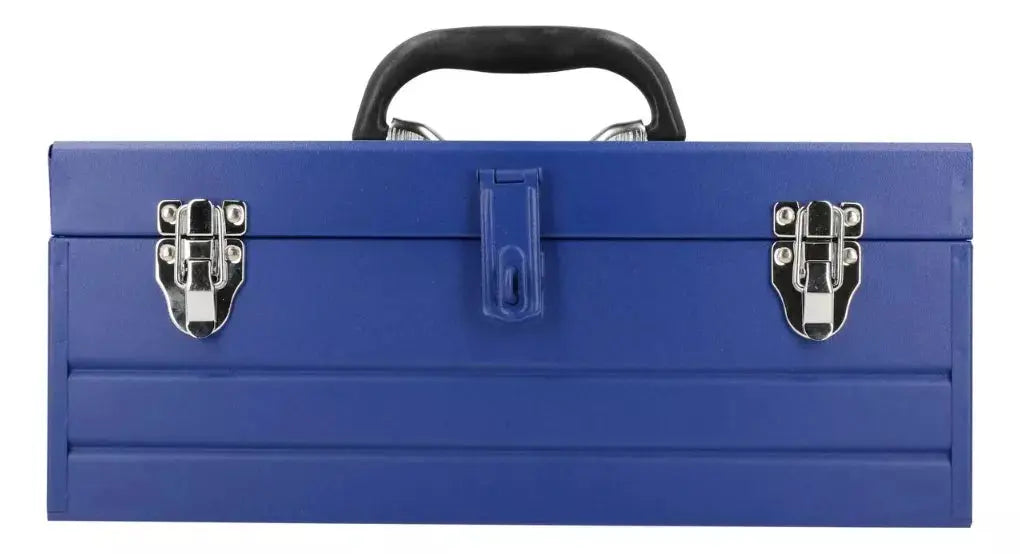Caja Portaherramientas Metalica Foy Azul 16'' X 7'' X 6'' - Lock - detalle