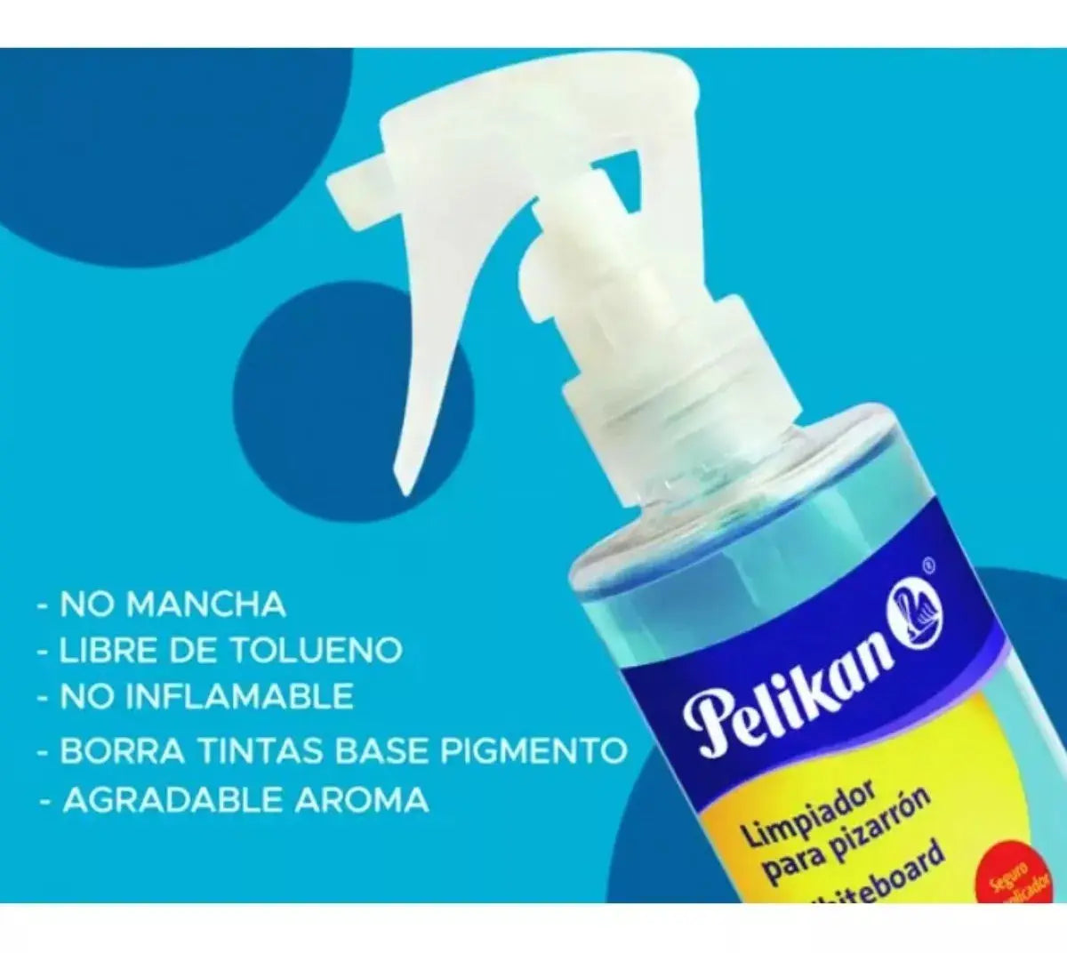Liquido Limpiador 180ml Pizarron Pizarra Blanco Pelikan - Pelikan - accesorios