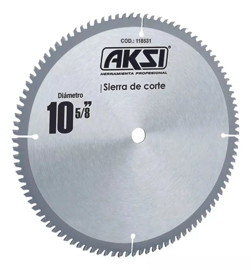 Sierra Circular Para Madera 10pulgada 80 Dientes Plata - Aksi