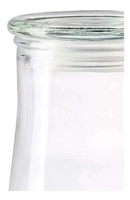 Envase Brocal Tapa Contenedor Frasco Vidrio Cristal 900ml - Vittori - detalle