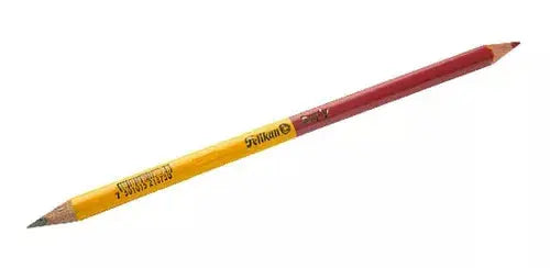 Lapiz Duo Bicolor Gris Rojo Pelikan Duply Triangular 2hb 10 Piezas - Pelikan - detalle