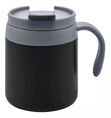 Taza Termo 350ml Negro Plastico Y Acero Inoxidable - Promoopcion