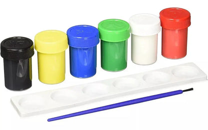 6 Pinturas Tempera Acuarela 25ml Colores Escolar Pelikan - Pelikan