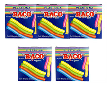 5 Cajas Con 10 Barras Plastilina Baco Colores Surtidos 12 Cm - BACO - empaque