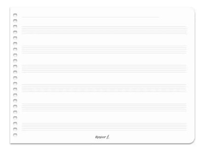 Cuaderno Pautado Musica Italiano Espiral Rayter 50 Hjs Raya - Rayter - empaque