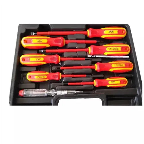 7pz Juego Desarmadores Dieléctricos Probador 1000v 114111 - AKSI - vista lateral