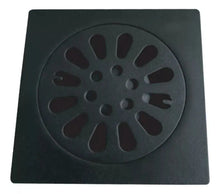 Coladera Resumidero Cuadrada 4'' Meer Color Negro Mate - CNX - detalle