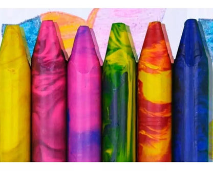 6 Crayon Jumbo Cera Color Mix Pelikan Escolar Niños Dibujo - Pelikan - empaque