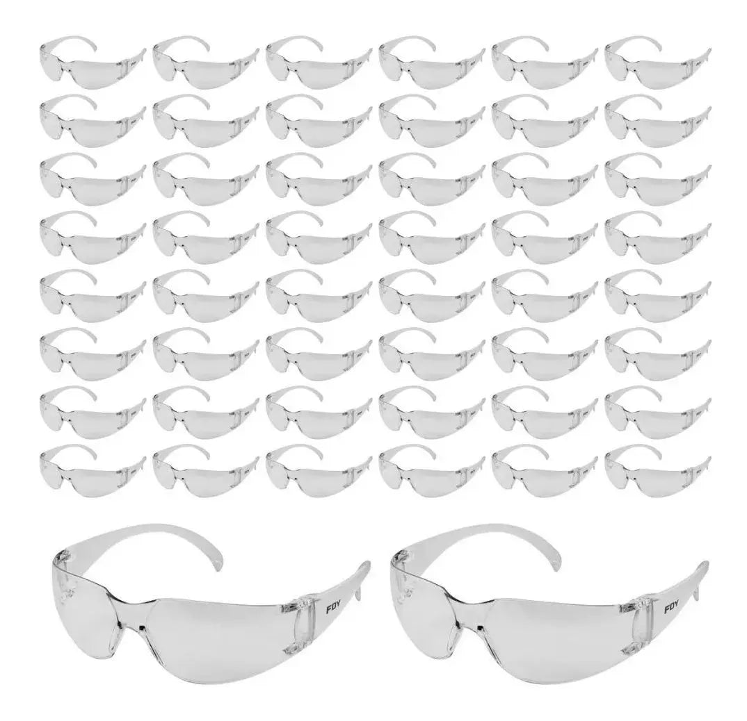 50 Piezas Lentes Seguridad Foy Transparentes Policarbonato - Lock