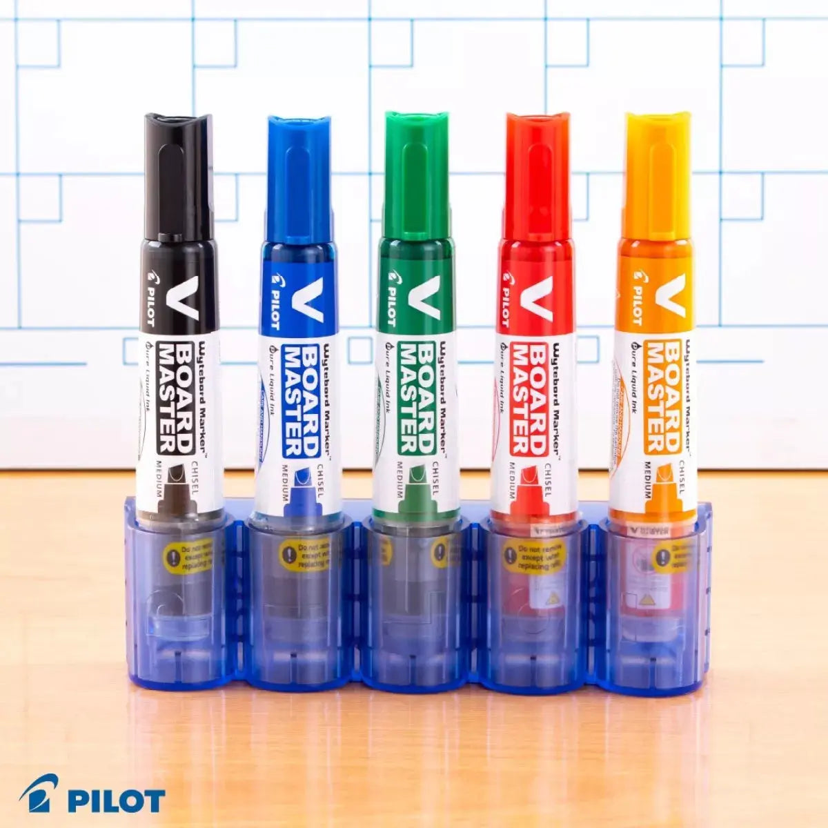 5 Cartuchos Repuestos Tinta Marcador Pizarron Pilot V Board - Pilot - contenido