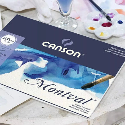 Block Papel Acuarela Canson Grano Fino Montval 32x41cm 40h - Canson - vista lateral