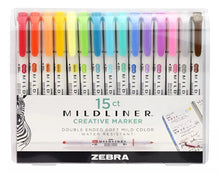 Marcadores Doble Punta Mildliner Zebra Plumones Estuche - Zebra - detalle