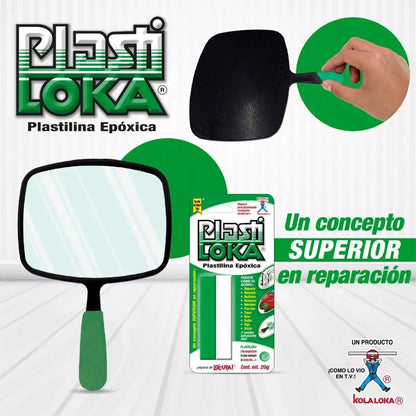 Plastilina Epoxica Plastiloka 40g Verde Kola Loka Reparación - Kola loka - detalle