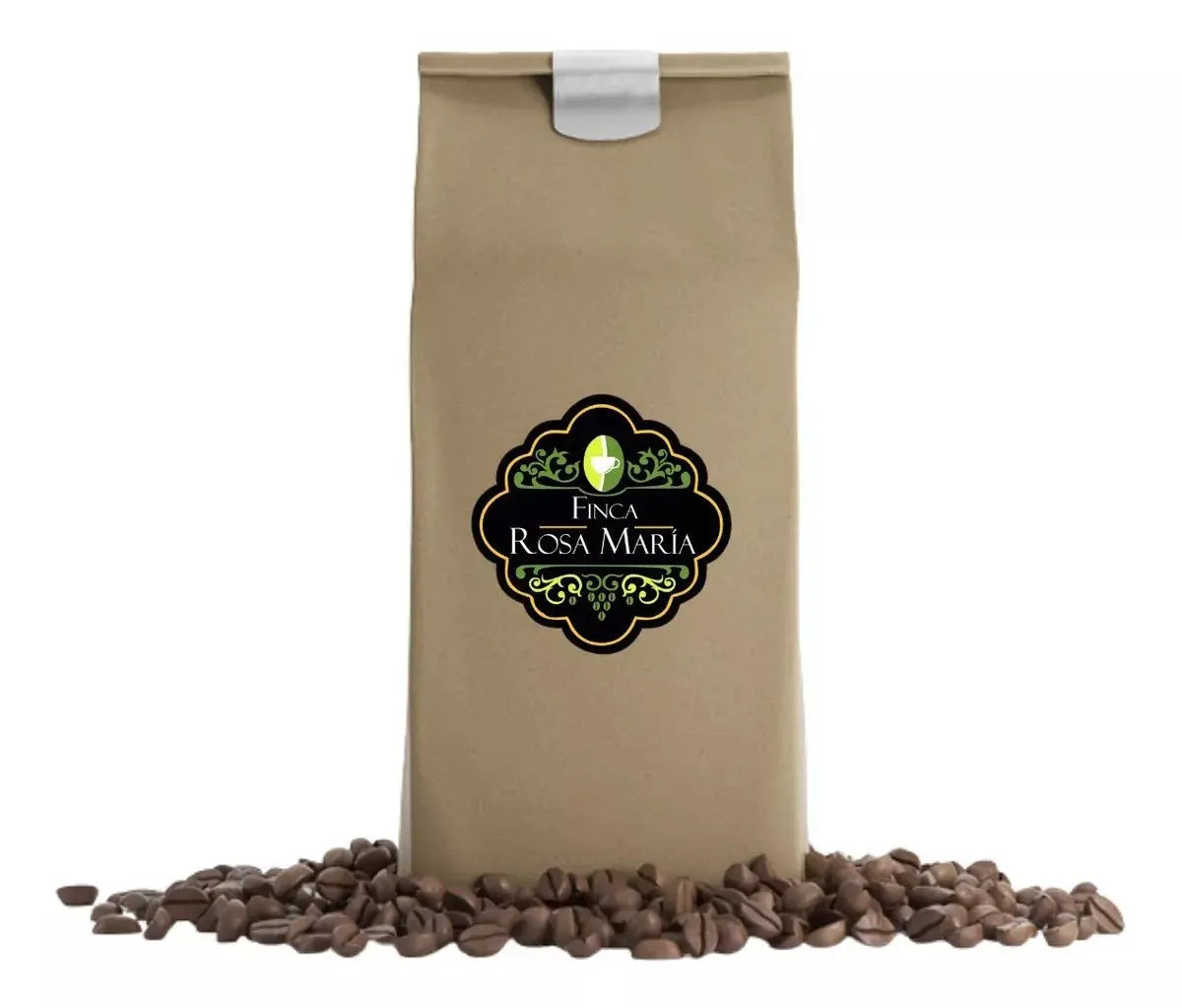 Café Gourmet Tostado Medio Chiapas 1kg En Grano O Molido Expreso - finca rosa maría - vista lateral