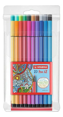 20 Rotuladores Stabilo Pen 68 Marcadores Colores Surtidos - Stabilo