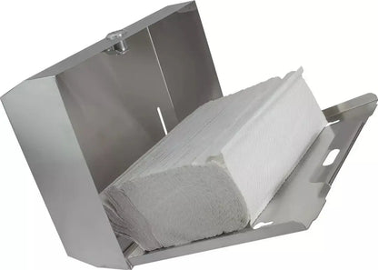 Despachador Toalla Interdoblada Oval Acero Inoxidable - Oval - vista lateral