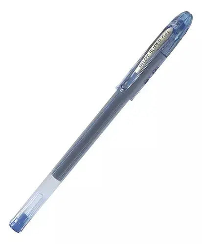 12 Pz Boligrafo Super Gel Pilot Punto Fino 0.7mm Azul - Pilot - vista lateral