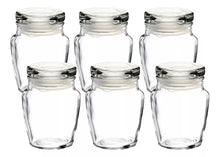 Set 6 Brocalito Vidrio Envase Redondo Regalo Dulcero 200ml - Vittori - vista lateral