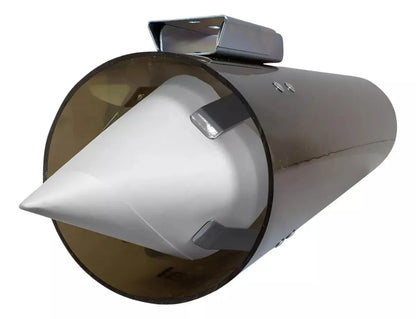 Despachador Cono Oval 250 Piezas Color Humo Dosificador - Oval - vista lateral