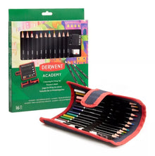 Set Inicio 12 Colores + Block Dibujo + Borradores Derwent - derwent - vista lateral