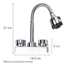 Mezcladora Flexible Lavabo Meer Llave Cocina 1/4 Vuelta - CNX - detalle