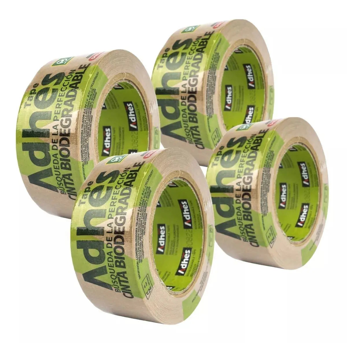 4pz Cinta Canela Adhesiva Biodegradable Adhes Ecologica 50m - ADHES