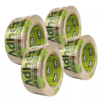 4pz Cinta Canela Adhesiva Biodegradable Adhes Ecologica 50m - ADHES