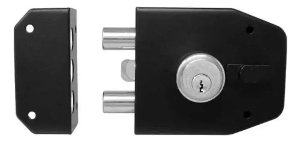 Cerradura Sobreponer Future Resv. Inv. Texturada Negro Tover - Tover - detalle