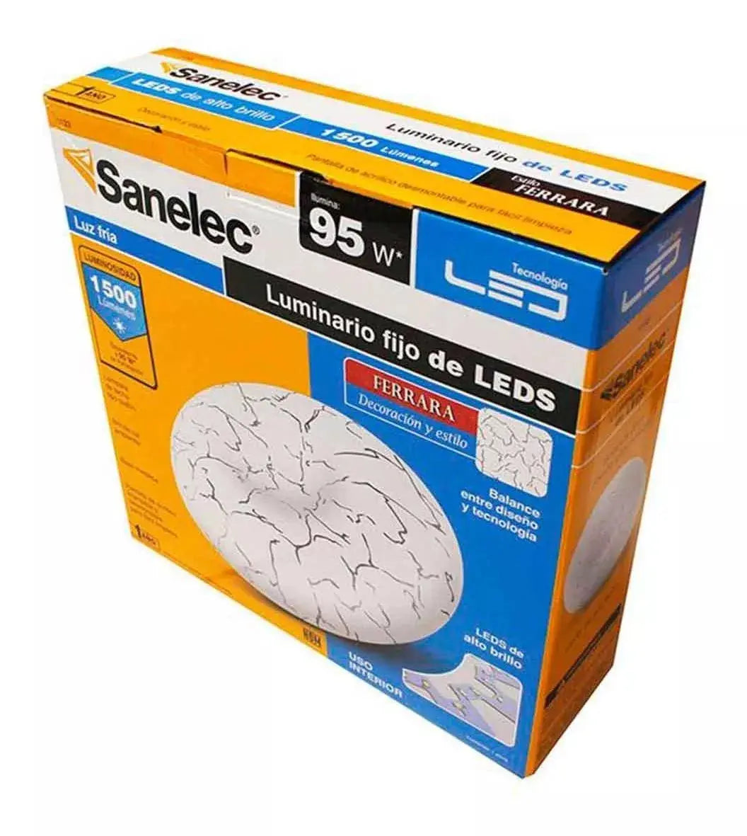 Luminario Plafón Redondo Led Sanelec 15w Ferrara 1133 - Sanelec - vista lateral