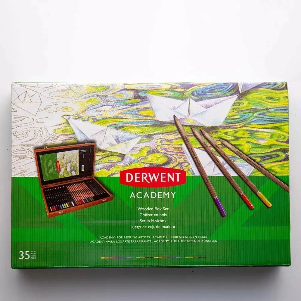 Set Madera Lápices de Colores Derwent Academy 35 Piezas - derwent - empaque