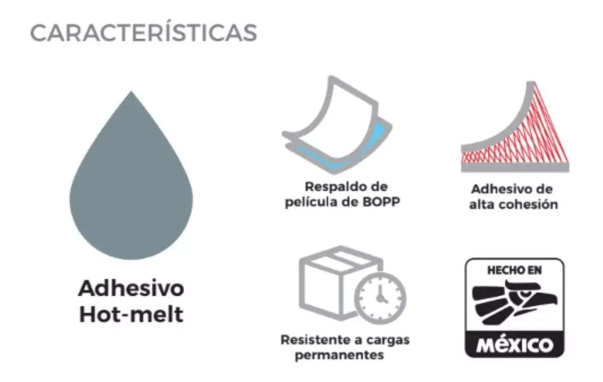 6 Pz Cinta Canela O Transparente Empaque Janel 100 48mmx150m - Janel - vista trasera
