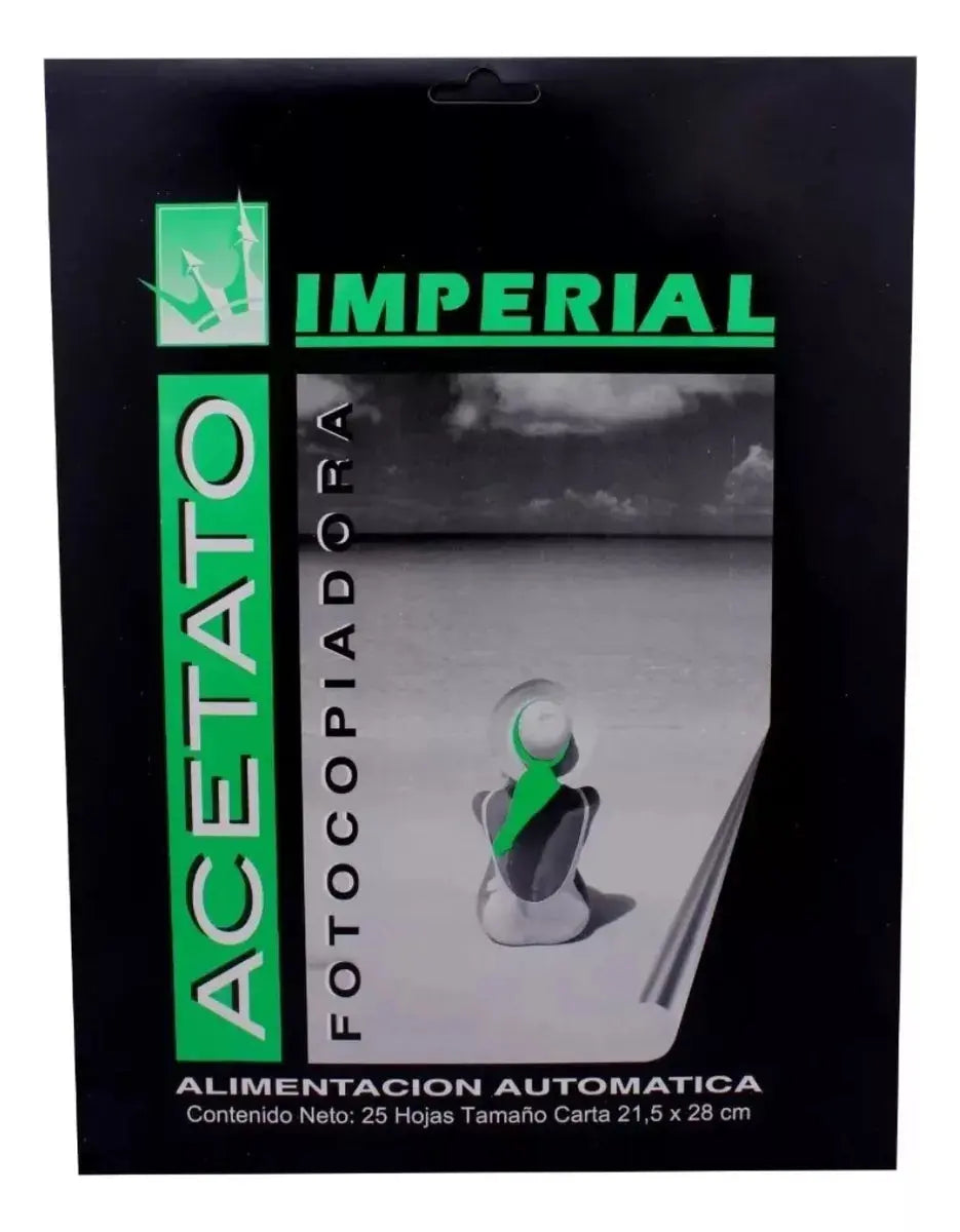 25 Hojas Acetato Tamaño Carta Imperial 21.5x28cm 4 Milesimas - Imperial - vista lateral