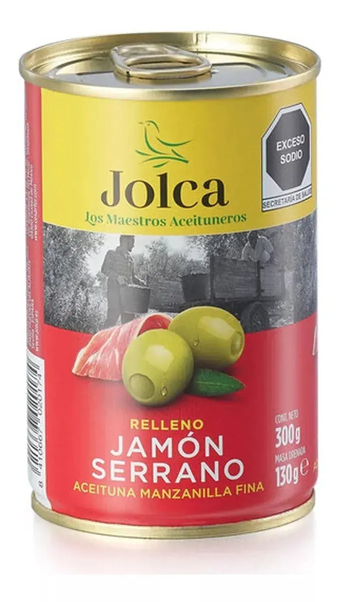 Aceituna Rellena de Jamón 300g - Cesarfer - detalle