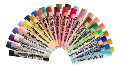 36 Pasteles Gises Tizas Aceite Pentel Arts Redondos Colores - Polvos Holi