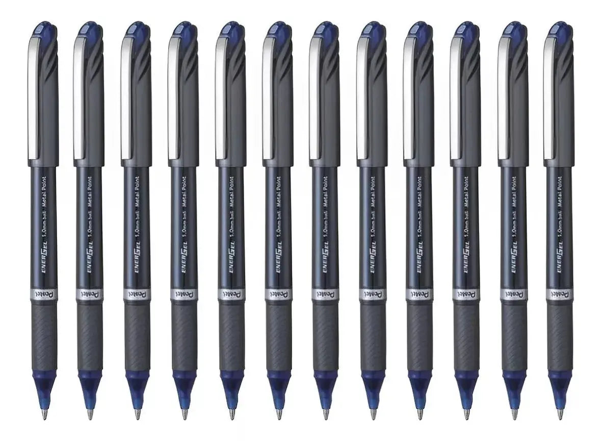 12 Boligrafos Tinta Gel Liquida Pentel Energel 1mm Bl30 - Pentel - vista lateral