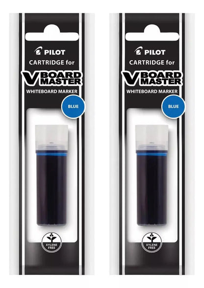 2 Cartuchos Repuestos Tinta Pilot Marcador Pizarrón V Board Azul - Pilot