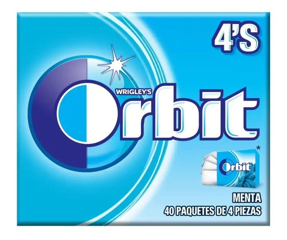 Orbit Menta Chicles de menta Sin Azúcar Caja 40 piezas - Pilot - vista lateral