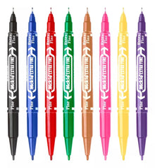 Marcador Permanente Doble Punta Zebra Mckie Punta Fina Color - Zebra - empaque