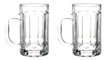 2pz Tarro Cervecero Líneas 400ml Micheladas Vaso Vidrio - Vittori - vista trasera